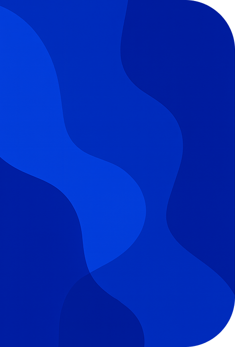 Decorative blue panel